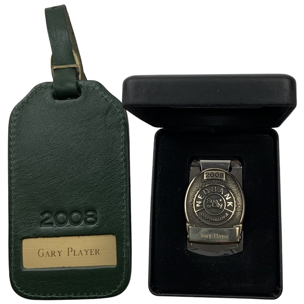 A Two-Piece Malcolm DeMille Inc. Gary Player 2008 Nedbank Golf Challenge Personalized Memorabilia Set