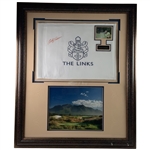 Retief Goosen Signed The Links Golf Flag and Photograph Display JSA ALOA