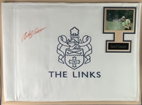 Retief Goosen Signed The Links Golf Flag and Photograph Display JSA ALOA