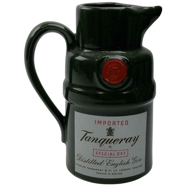 1977 Bob Hope Desert Classic Tanqueray Gin Ceramic Contestant Pitcher