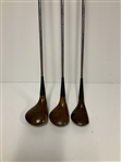 Three Tom Watson Ram 'WAT' Custom Handcrafted by Mario Persimmon Woods