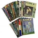 A Collection of Approximately 26 Vintage Golf Magazines Including 1966 Arnold Palmer Issue
