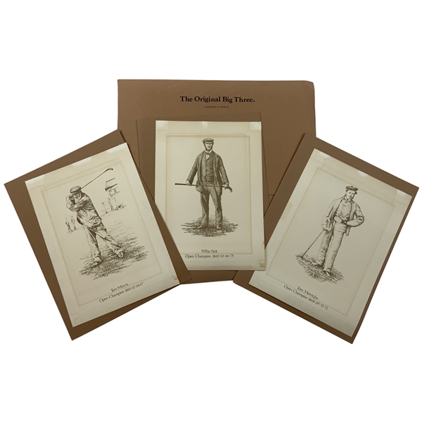 Old Tom Morris, Young Tom Morris & Willie Park Golf Prints titled The Original Big Three by David Joy