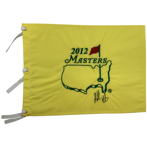 Bubba Watson Signed 2012 Masters Tournament Embroidered Flag JSA ALOA
