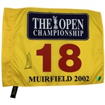 Ernie Els Signed 2002 Open Championship at Muirfield Flag JSA ALOA