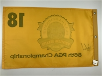 Vijay Singh Signed 2004 PGA Championship at Whistling Straits Flag JSA ALOA