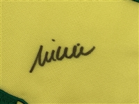 Mike Weir Signed 2003 Masters Tournament Embroidered Flag JSA ALOA