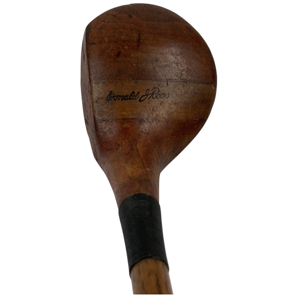 Donald J. Ross Signature Model Hickory Shaft Brassie Golf Club