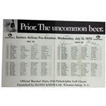 Jack Nicklaus Signed 1970 IVB-Philadelphia Golf Classic Pairing Sheet w/ Colbert JSA ALOA