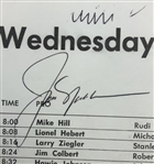 Jack Nicklaus Signed 1970 IVB-Philadelphia Golf Classic Pairing Sheet w/ Colbert JSA ALOA