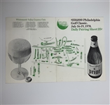 Jack Nicklaus Signed 1970 IVB-Philadelphia Golf Classic Pairing Sheet w/ Colbert JSA ALOA