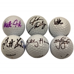 Daly, Aberg, Fitzpatrick & 3 More Signed Golf Balls JSA ALOA