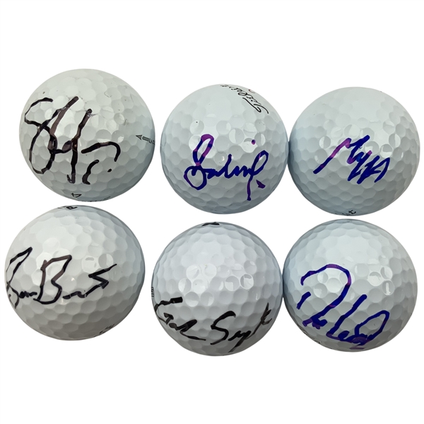 Homa, Love, Lowry & 3 Signed Golf Balls JSA ALOA