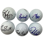 Homa, Love, Lowry & 3 Signed Golf Balls JSA ALOA