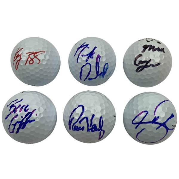 Day, Bradley, Henley & 3 Others Signed Golf Balls JSA ALOA