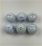Day, Bradley, Henley & 3 Others Signed Golf Balls JSA ALOA