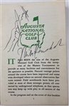 Horton Smith, Arnold Palmer, RU Sam Snead & Others Signed 1957 Masters Tournament Spectator Guide JSA ALOA
