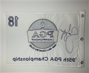 Jason Dufner Signed 2013 PGA Championship Oak Hill Flag JSA ALOA