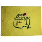 Trevor Immelman Signed 2008 Masters Tournament Embroidered Flag JSA ALOA