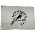 Retief Goosen Signed 2001 US Open at Southern Hills Flag JSA ALOA