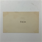 Helen Hicks Autograph Card and Vintage Acme Newspictures Press Photograph JSA ALOA
