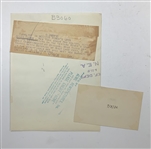 Helen Hicks Autograph Card and Vintage Acme Newspictures Press Photograph JSA ALOA