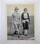 1930 Glenna Collett Signed The American Golfer Magazine Page JSA ALOA