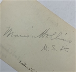 Two 1920s Golf Items Featuring Marion Hollins Original Press Photo and Multi-Signed Autograph Card JSA ALOA