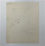 Patty Berg Signed P.A.-Reuter Press Photograph Sunningdale 1951 JSA ALOA