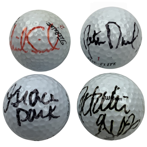 Sorenstam, Park, Daniel & One Other Signed Golf Balls JSA ALOA