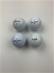 Sorenstam, Park, Daniel & One Other Signed Golf Balls JSA ALOA