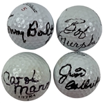 Colbert, Mann, Murphy & Bolt Signed Golf Balls JSA ALOA