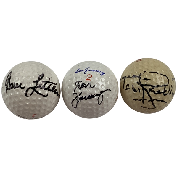 Littler, January & Jacklin Signed Golf Balls JSA ALOA