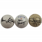 Littler, January & Jacklin Signed Golf Balls JSA ALOA