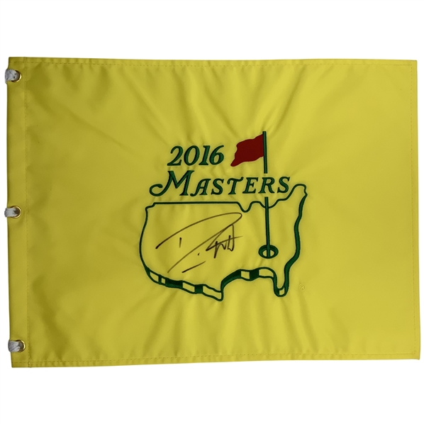 Danny Willett Signed 2016 Masters Tournament Embroidered Flag JSA ALOA