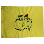 Danny Willett Signed 2016 Masters Tournament Embroidered Flag JSA ALOA