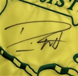 Danny Willett Signed 2016 Masters Tournament Embroidered Flag JSA ALOA
