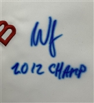 Webb Simpson Signed 2012 U.S. Open Championship at Olympic Club Flag with Champion Inscription JSA ALOA
