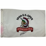 Retief Goosen Signed 2004 US Open at Shinnecock Hills Flag JSA ALOA