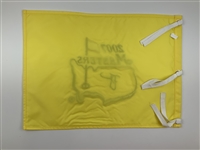 Zach Johnson Signed 2007 Masters Tournament Embroidered Flag JSA ALOA
