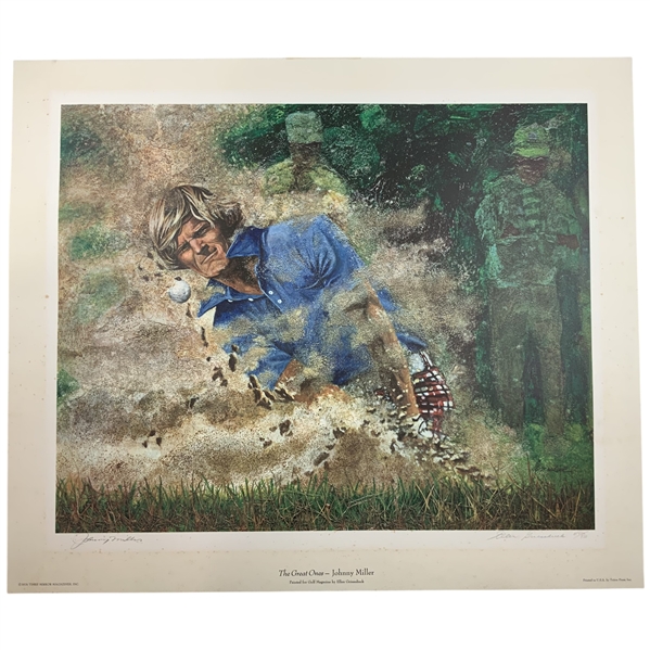 Ellen Griesedieck The Great Ones Johnny Miller Dual Signed Limited Edition Lithograph 1976 JSA ALOA