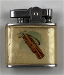Two Vintage Golf-Themed Pocket Lighters - 1957 Virginia C.C. & a Gabe Lighter
