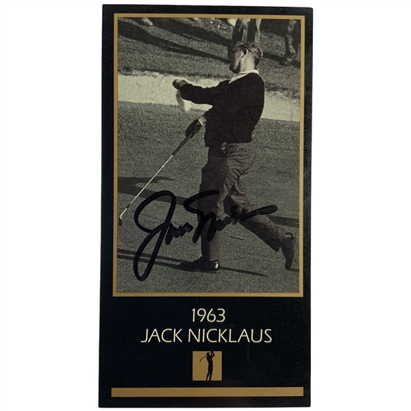 Jack Nicklaus Signed 1993 Grand Slam Ventures Champions of Golf The Masters Collection Card JSA ALOA