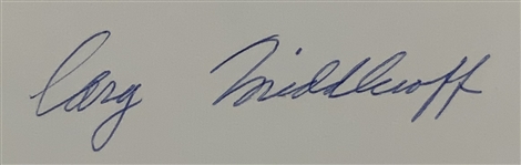 Cary Middlecoff &  Ben Hogan Signed 3x5 Cards JSA ALOA