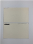 Cary Middlecoff &  Ben Hogan Signed 3x5 Cards JSA ALOA
