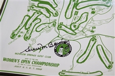 1968 US Women's Open Ash Tray Signed By Champ Susie Maxwell Berning JSA ALOA