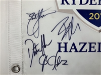 USA Team Signed 2016 Ryder Cup Hazeltine National Golf Club Flag JSA ALOA