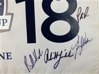 USA Team Signed 2016 Ryder Cup Hazeltine National Golf Club Flag JSA ALOA
