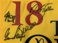Seventeen (17) Champs Signed 2019 Open Championship ay Royal Portrush Flag JSA ALOA