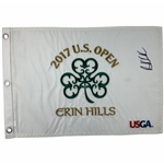Brooks Koepka Signed 2017 U.S. Open Golf Pin Flag - Erin Hills JSA ALOA